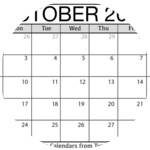 October 2022 Calendar