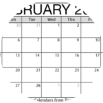 February 2023 Calendars