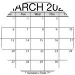March 2023 Calendars